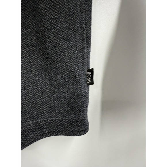 BOSS Hugo‎ Boss Sweater Mens Small Gray Full Zip Regular Fit Fossel 61 50247611 - Picture 5 of 11